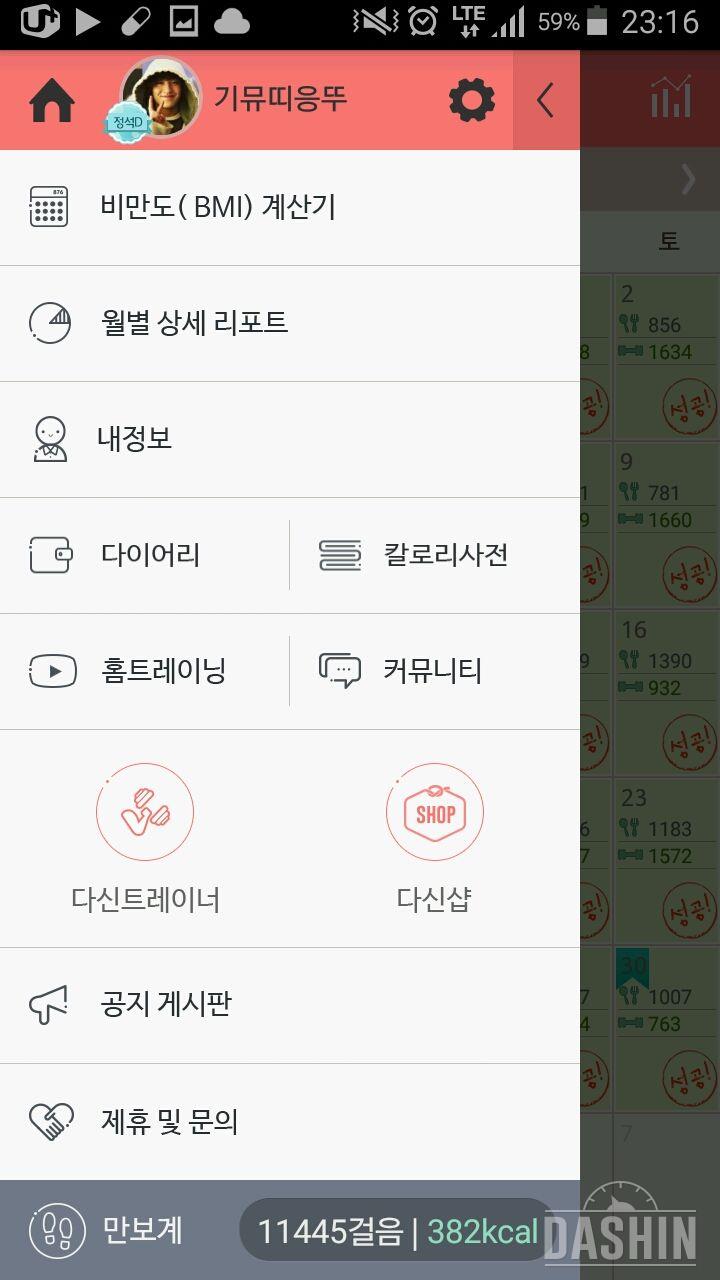 30일 만보 걷기 32일차 성공!