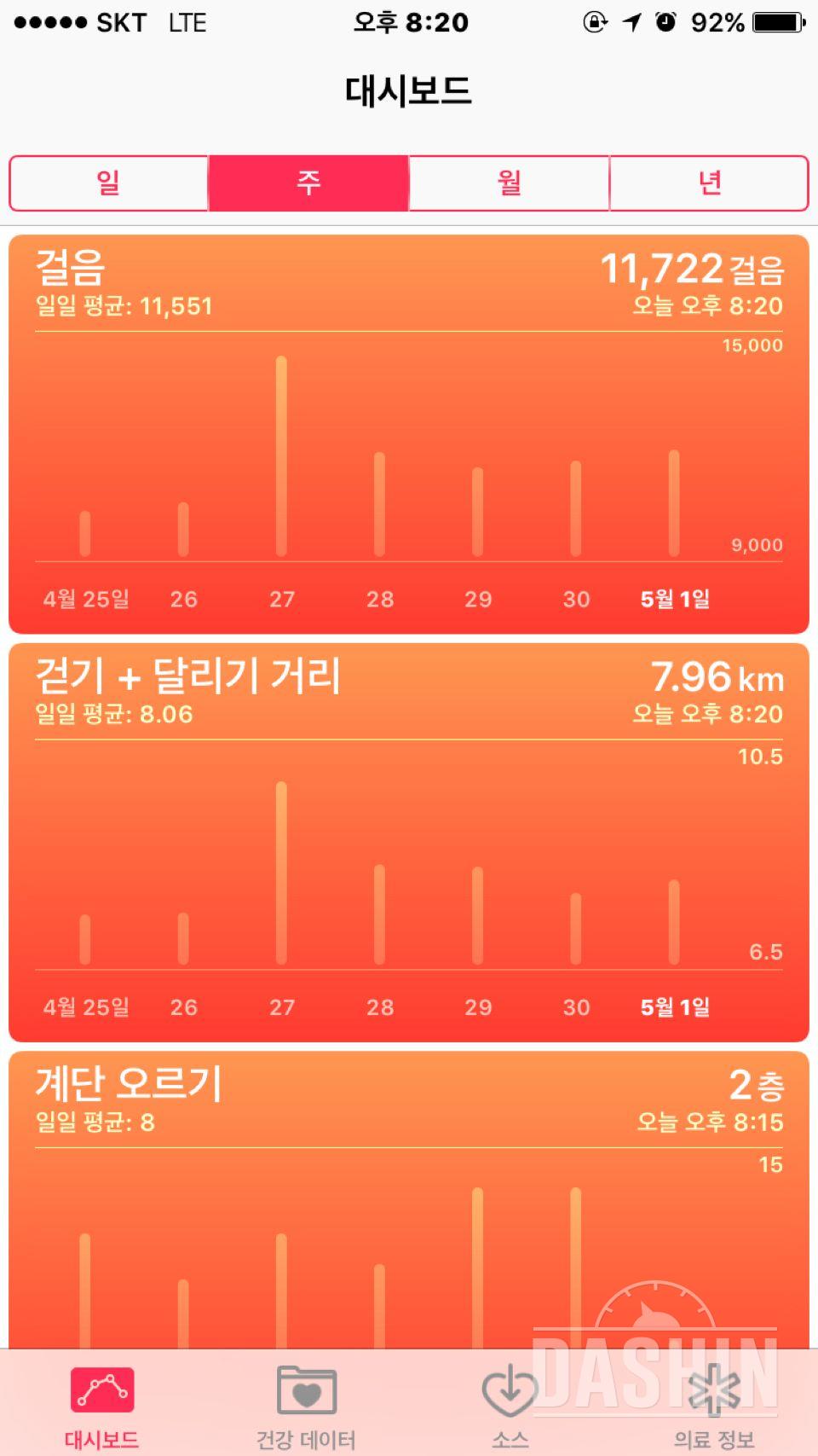 30일만보 걷기 26일성공!