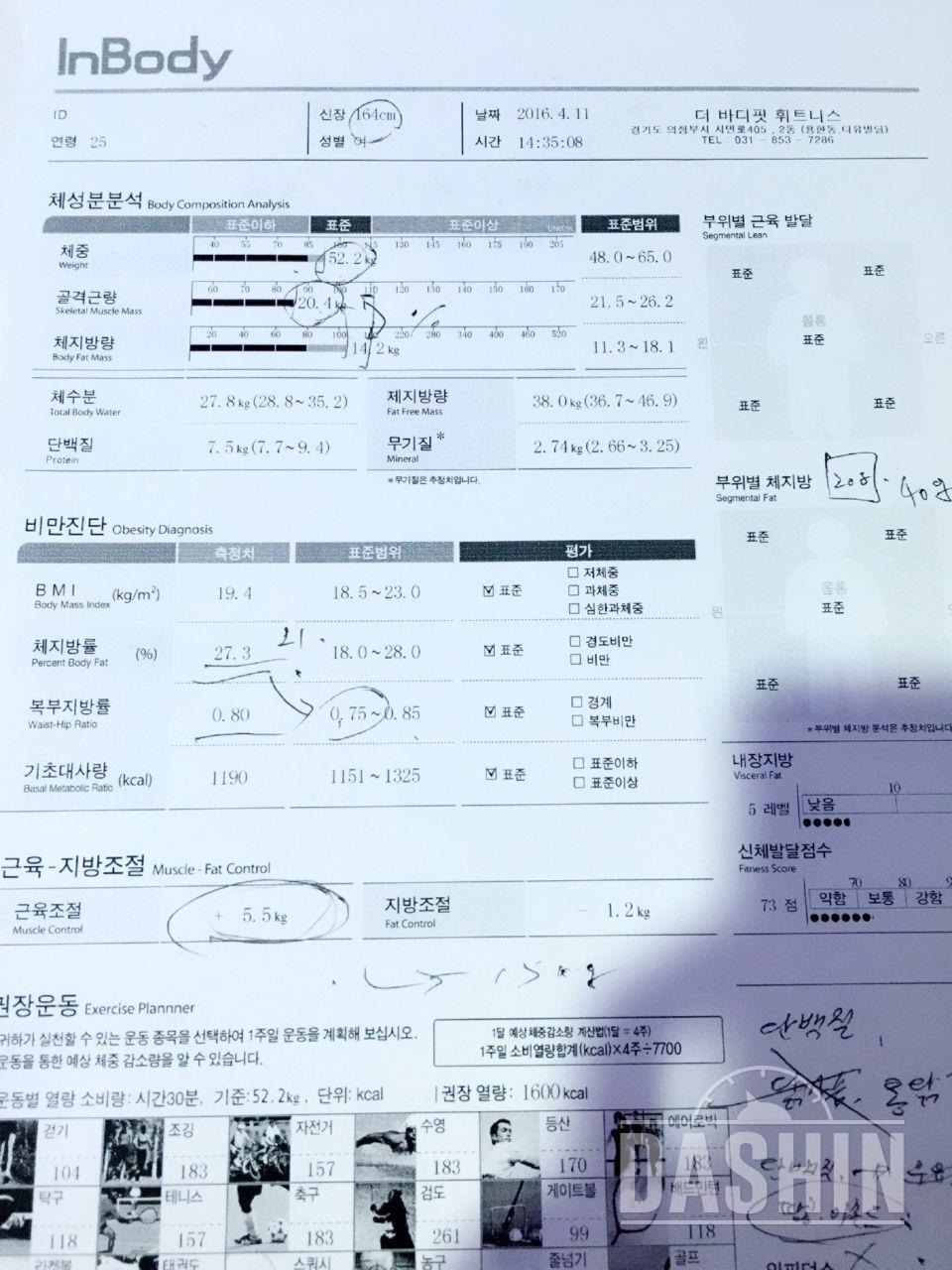 체지방-2kg 근육+0.8