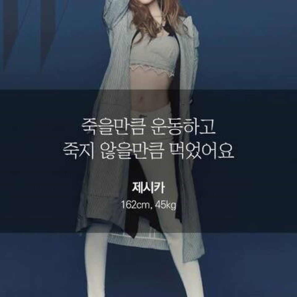 연예인 다이어트 자극 명언