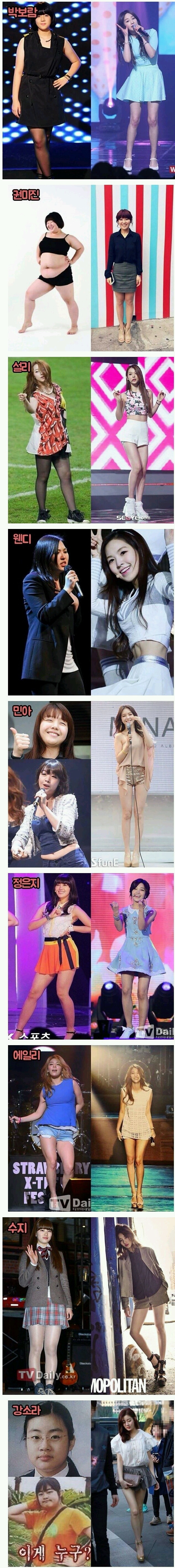 연예인 다이어트 전후