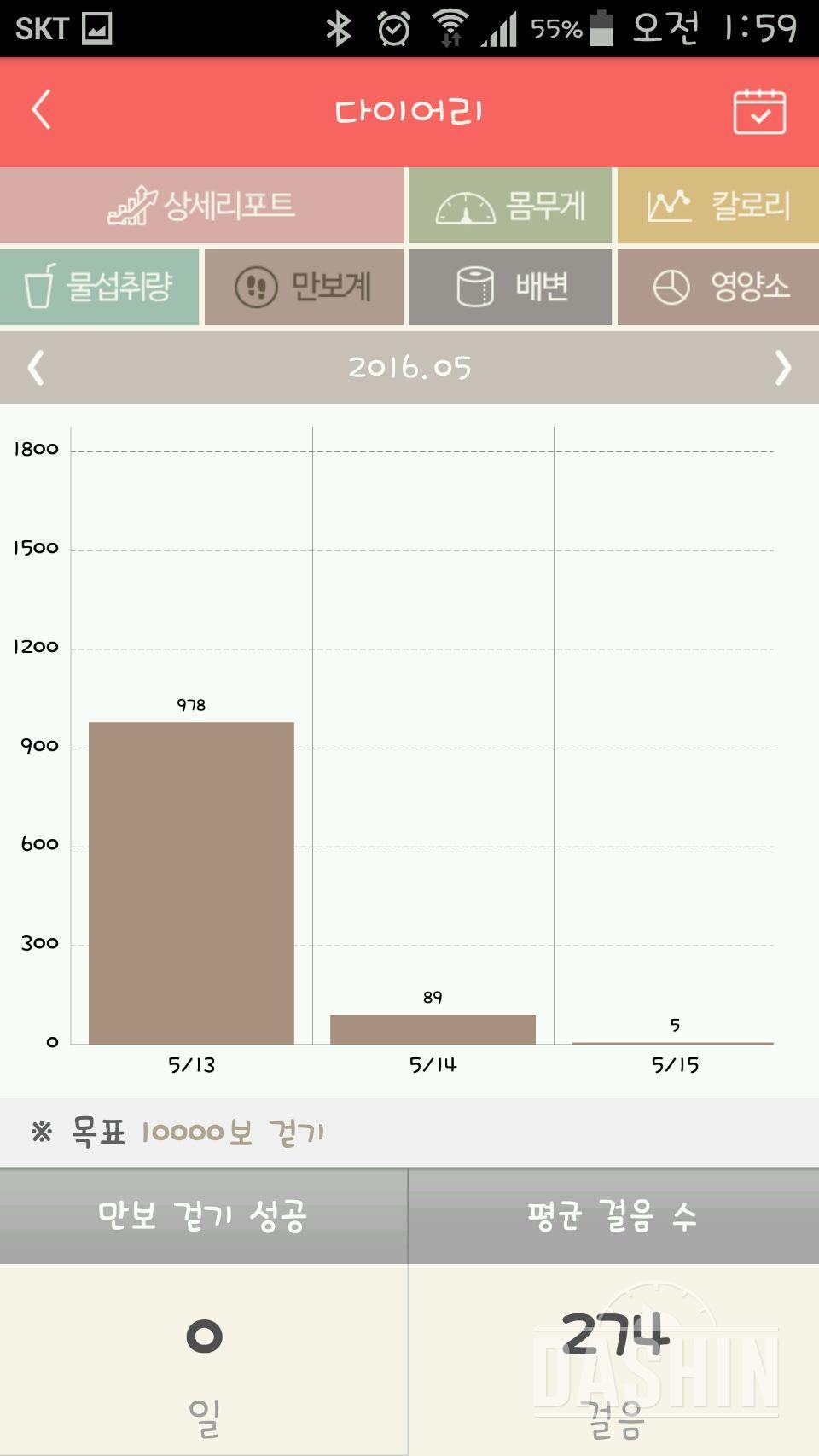 만보기가 안맞아요ㅠㅠ