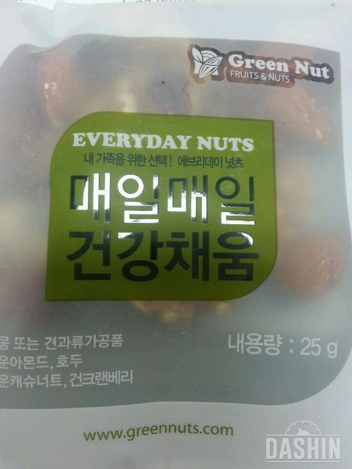 그린너트 매일매일 건강채움 25g 칼로리