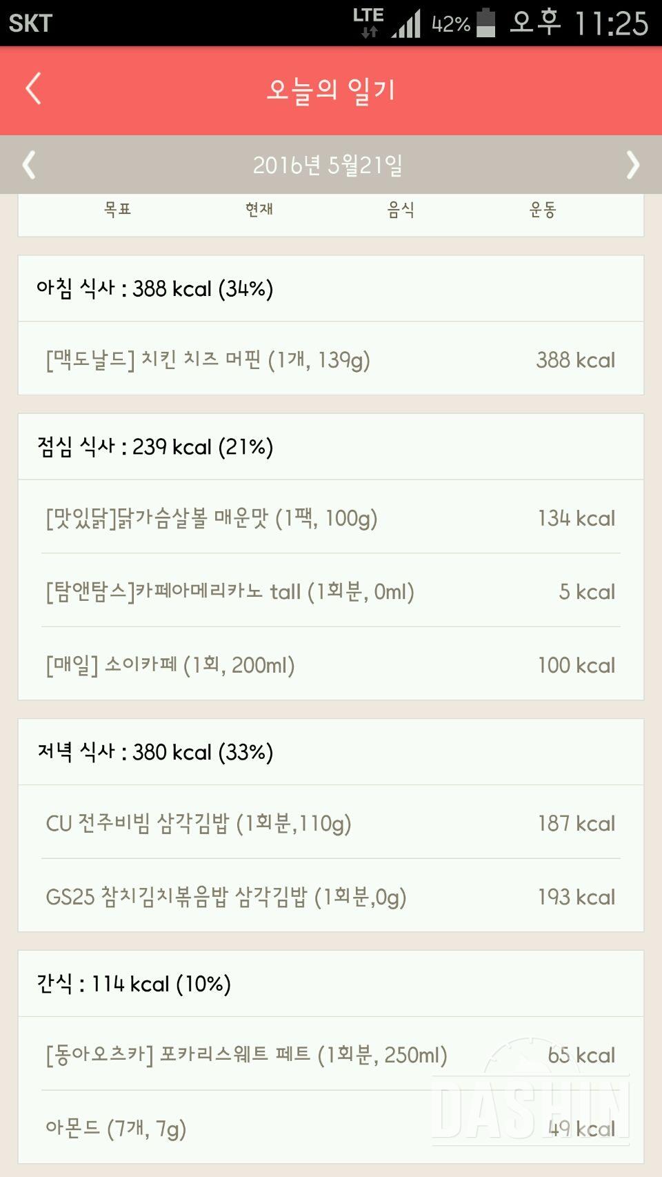 30일 1,000kcal 식단 50일차 실패!