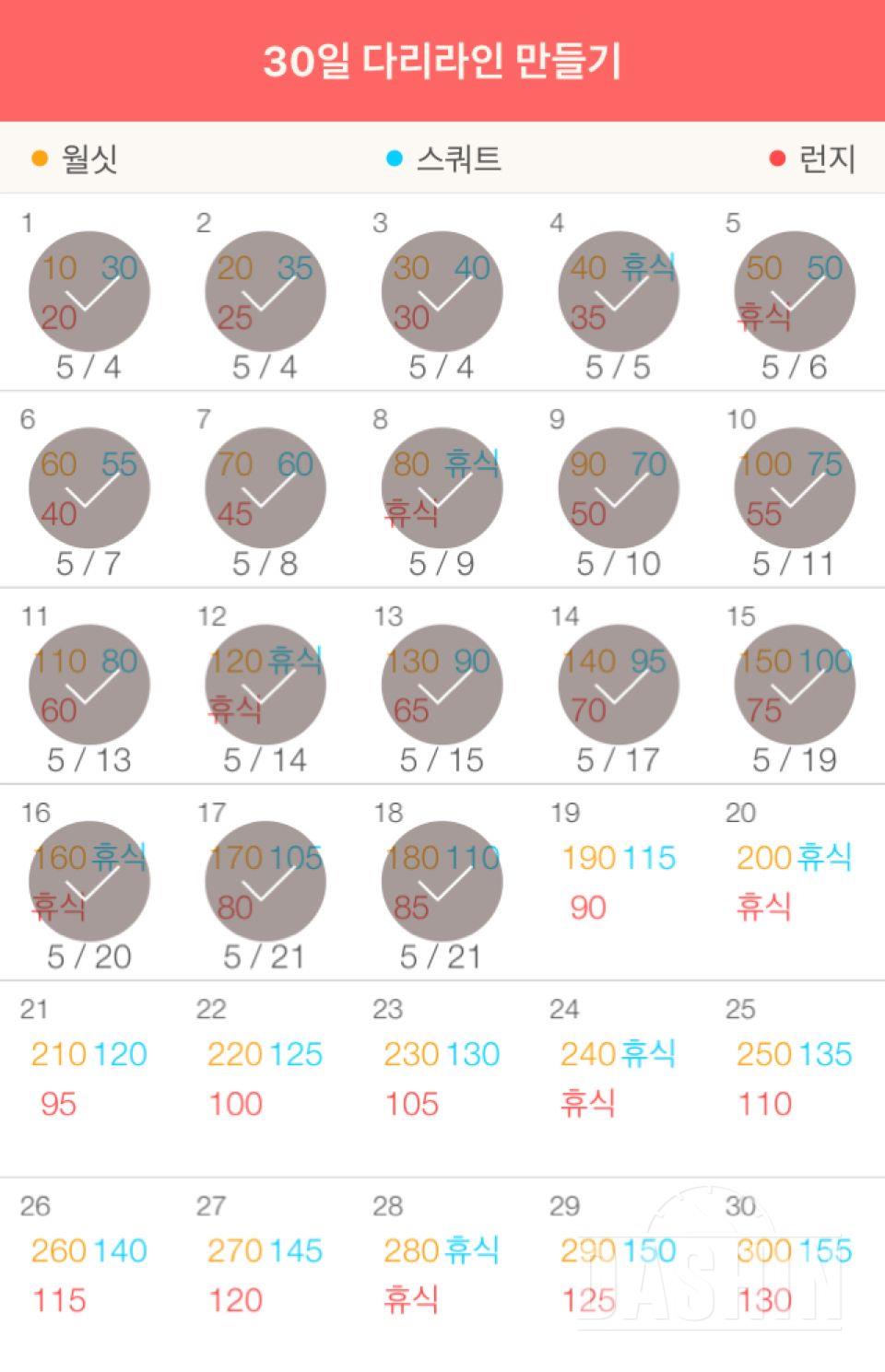 30일 다리라인 만들기 18일차 성공!