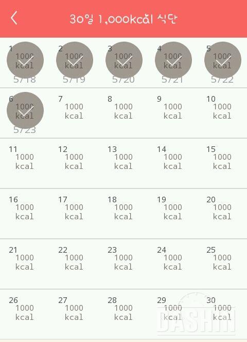 30일 1,000kcal 식단 36일차 성공!