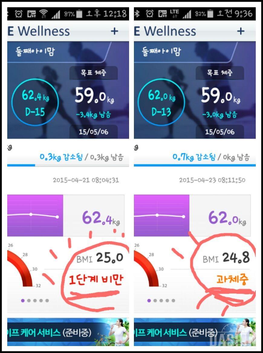 체험단 15일차! 비만탈출 뜨네요>_<