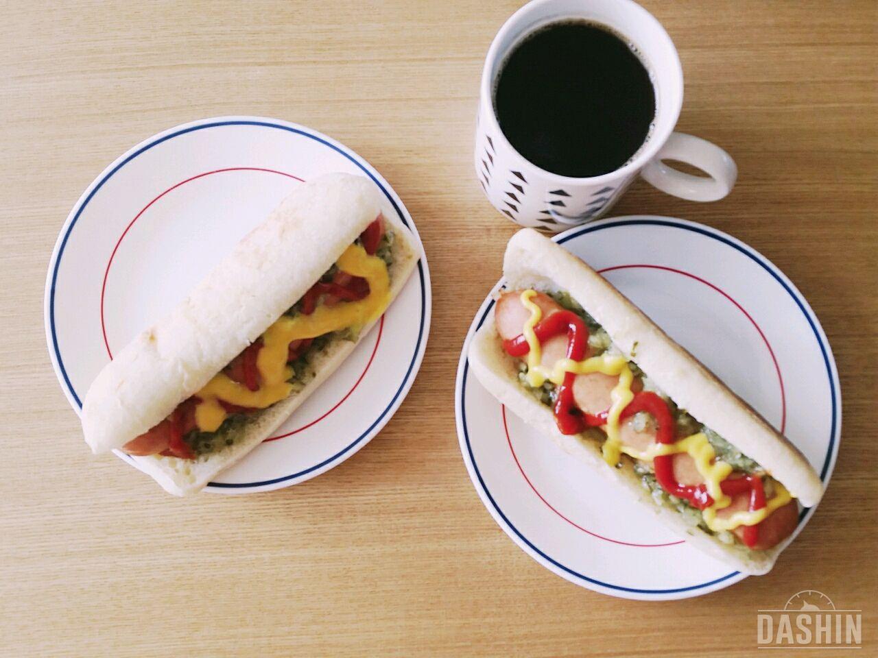 치아바타 핫도그 첫번째 후기에요♡♡