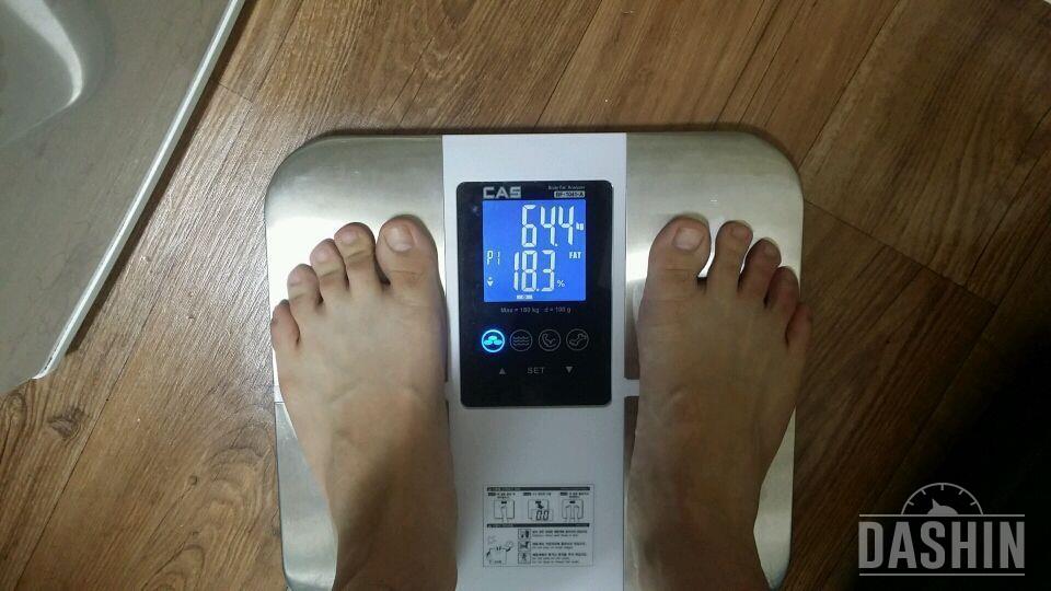 남자 172 / 77kg->65kg