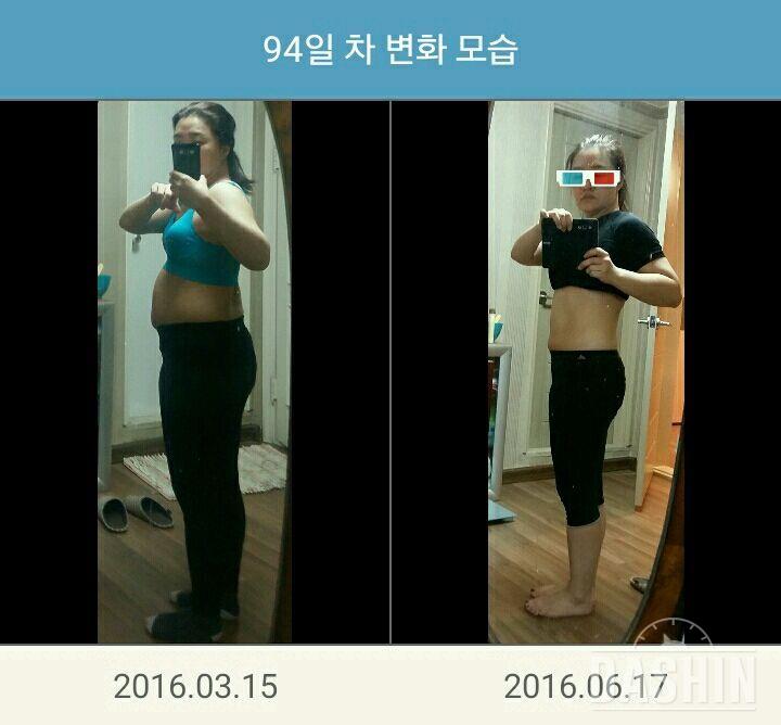 40대 3달 8kg감량 (160cm/69kg->61kg)