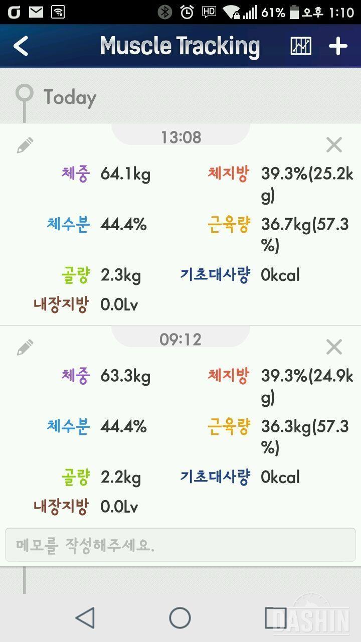 ★세븐 일렉 체지방 체중계 8일차