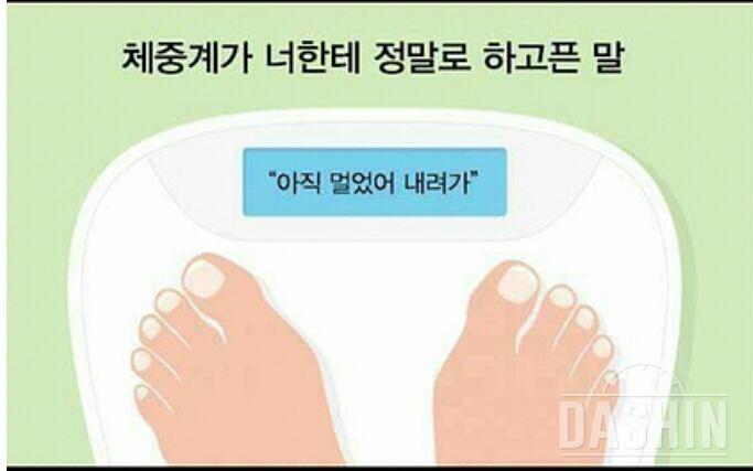 체중계가 하는말 ,.