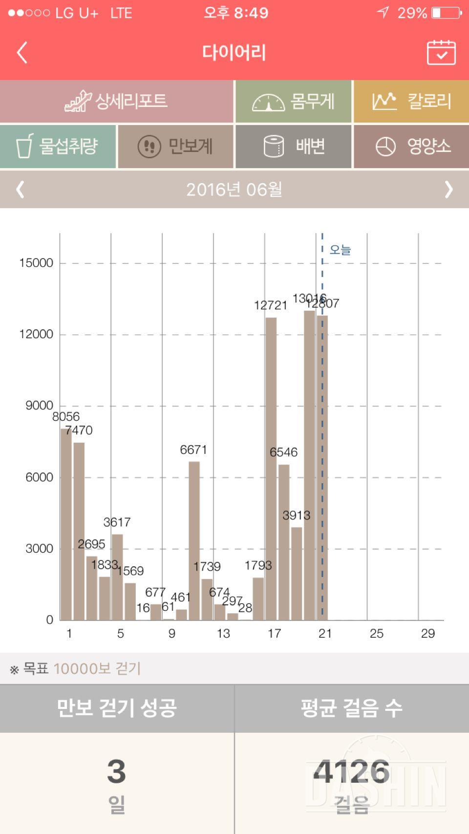 다신2기)2일 식단과제&운동과제 완료