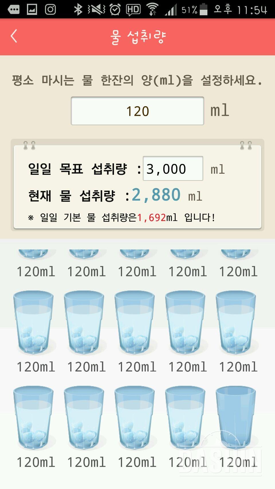 30일 하루 2L 물마시기 3일차 성공!