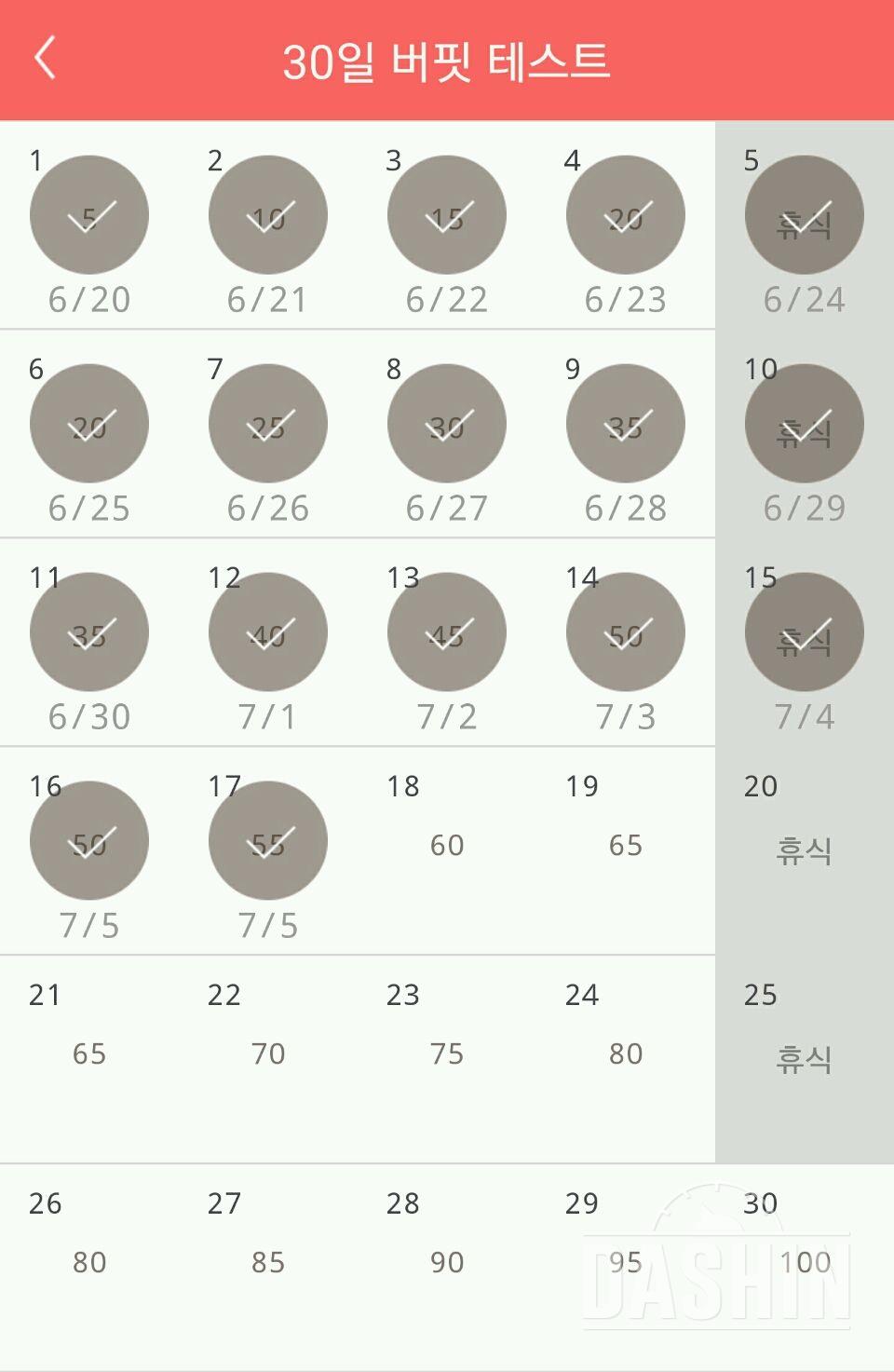 30일 버핏 테스트 17일차 성공!