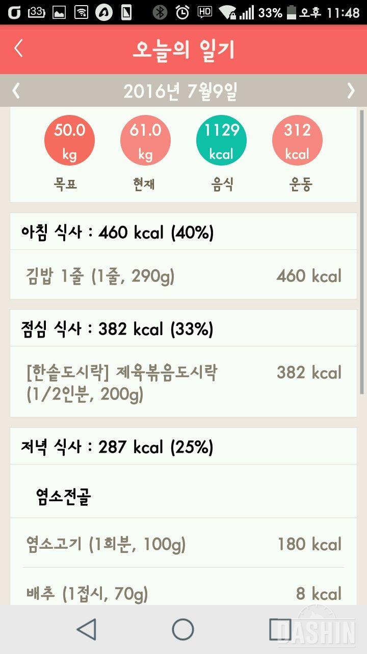 30일 밀가루 끊기 1일차 성공!