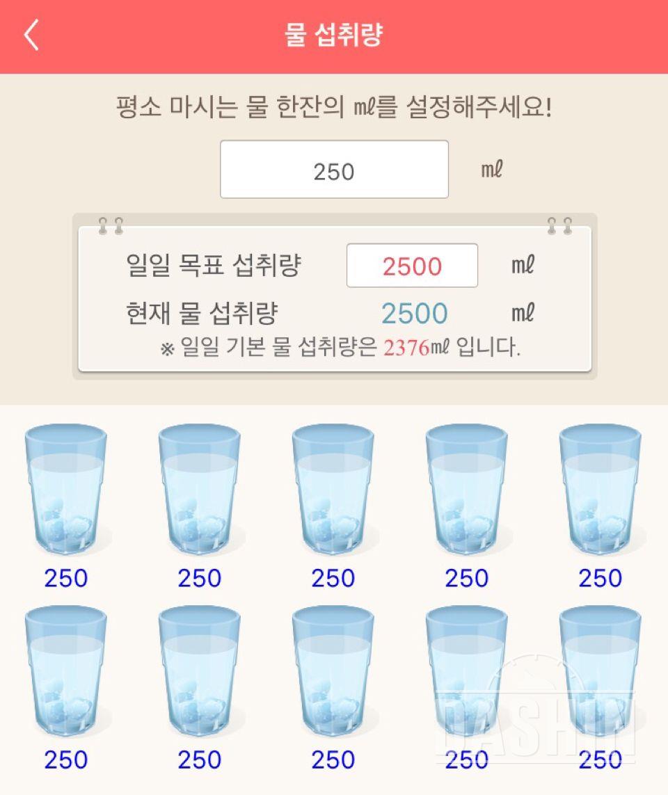 30일 하루 2L 물마시기 3일차 성공!