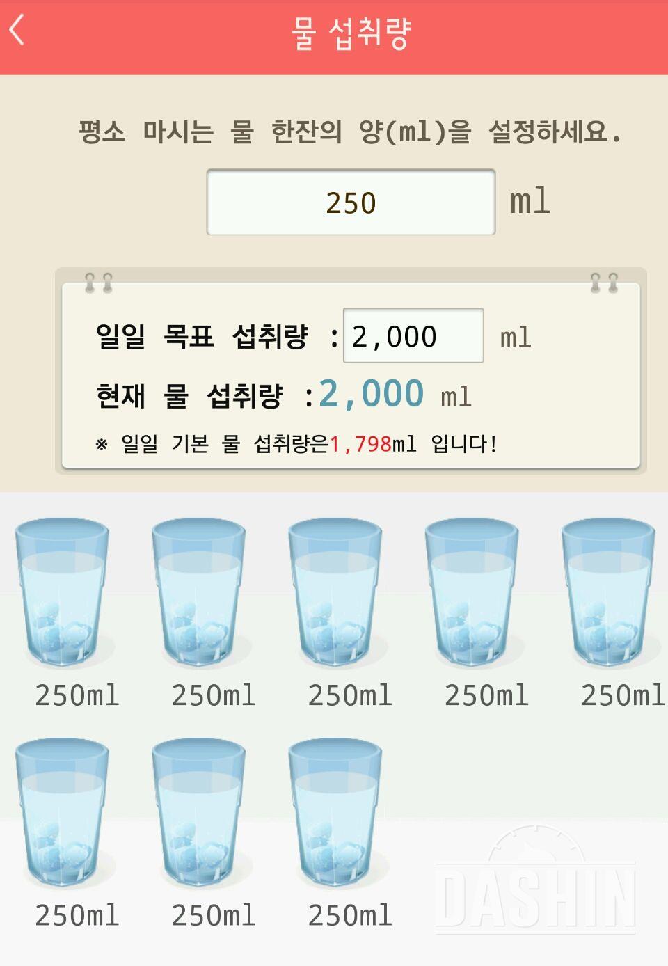 30일 하루 2L 물마시기 33일차 성공!