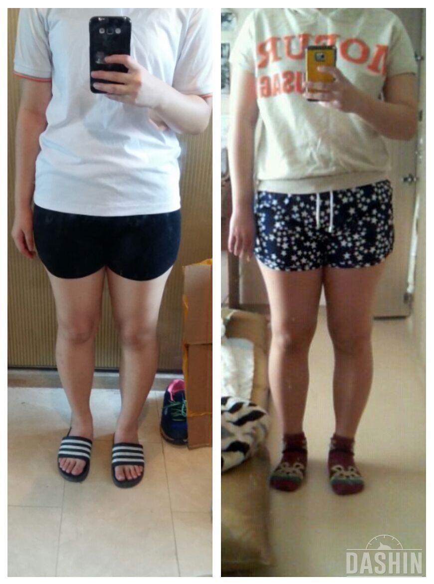 67kg→58kg 인데 차이가 안나네여ㅜㅜ