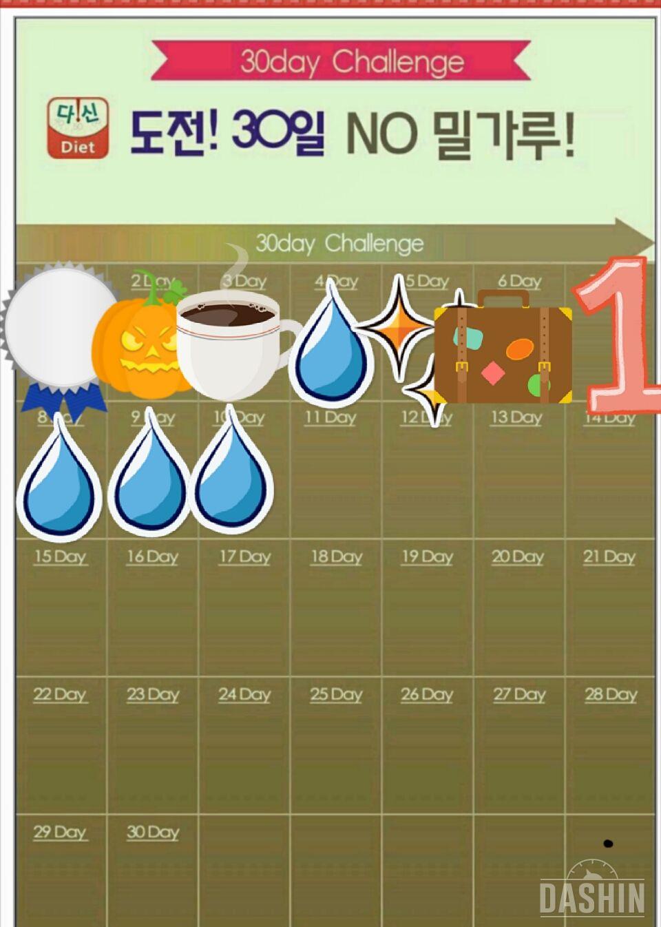 밀가루끊기  10일