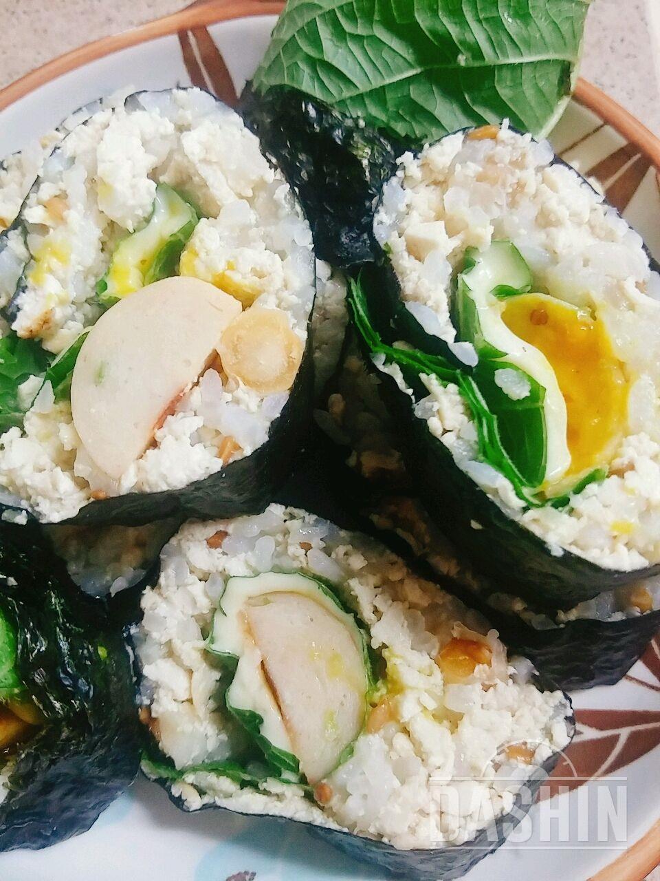 어제 오늘 점심으로 만들어 먹은 김밥