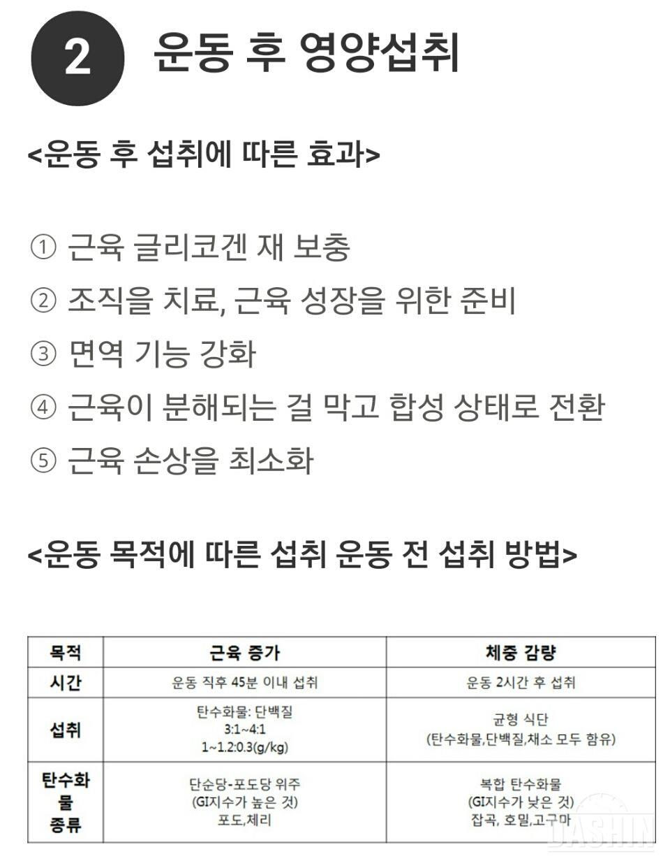 운동 전,중,후 영양섭취 1