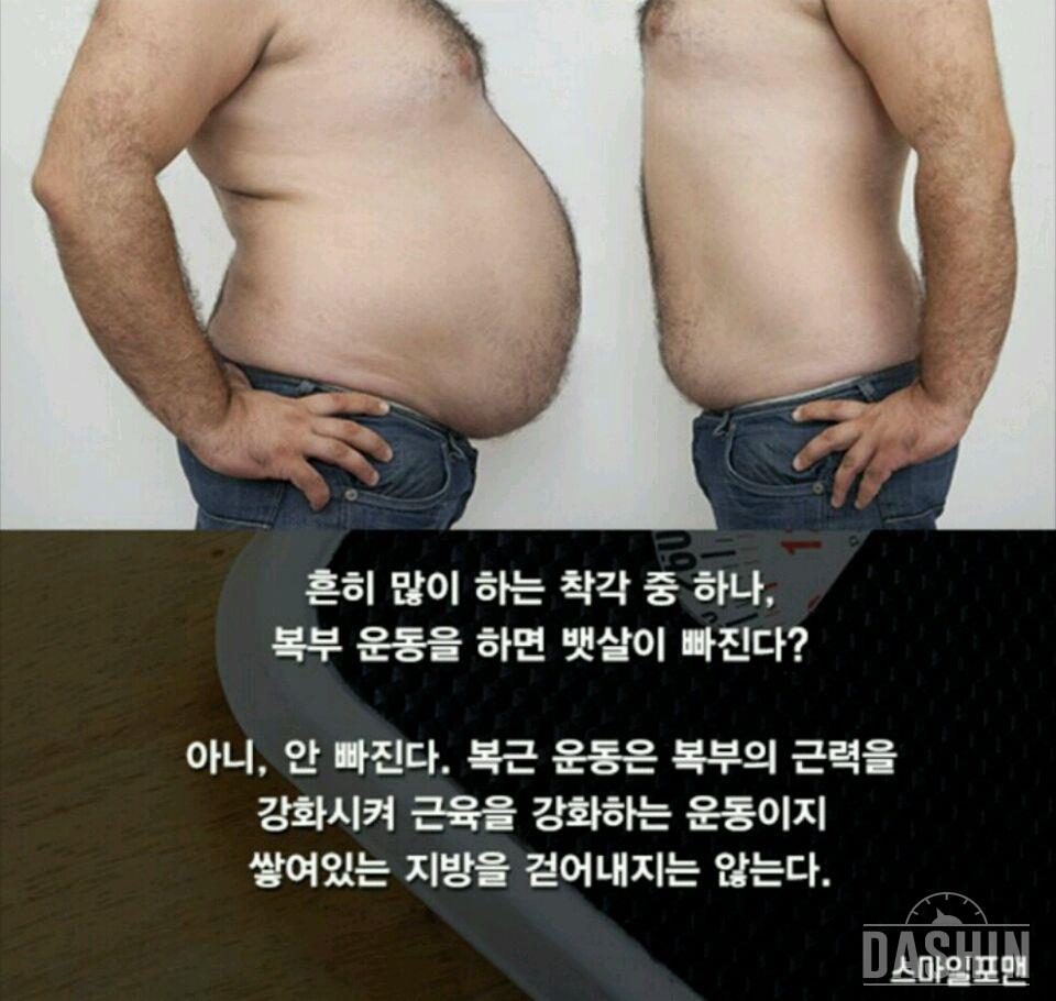 부위별 감량은 안된다네요 흠~~