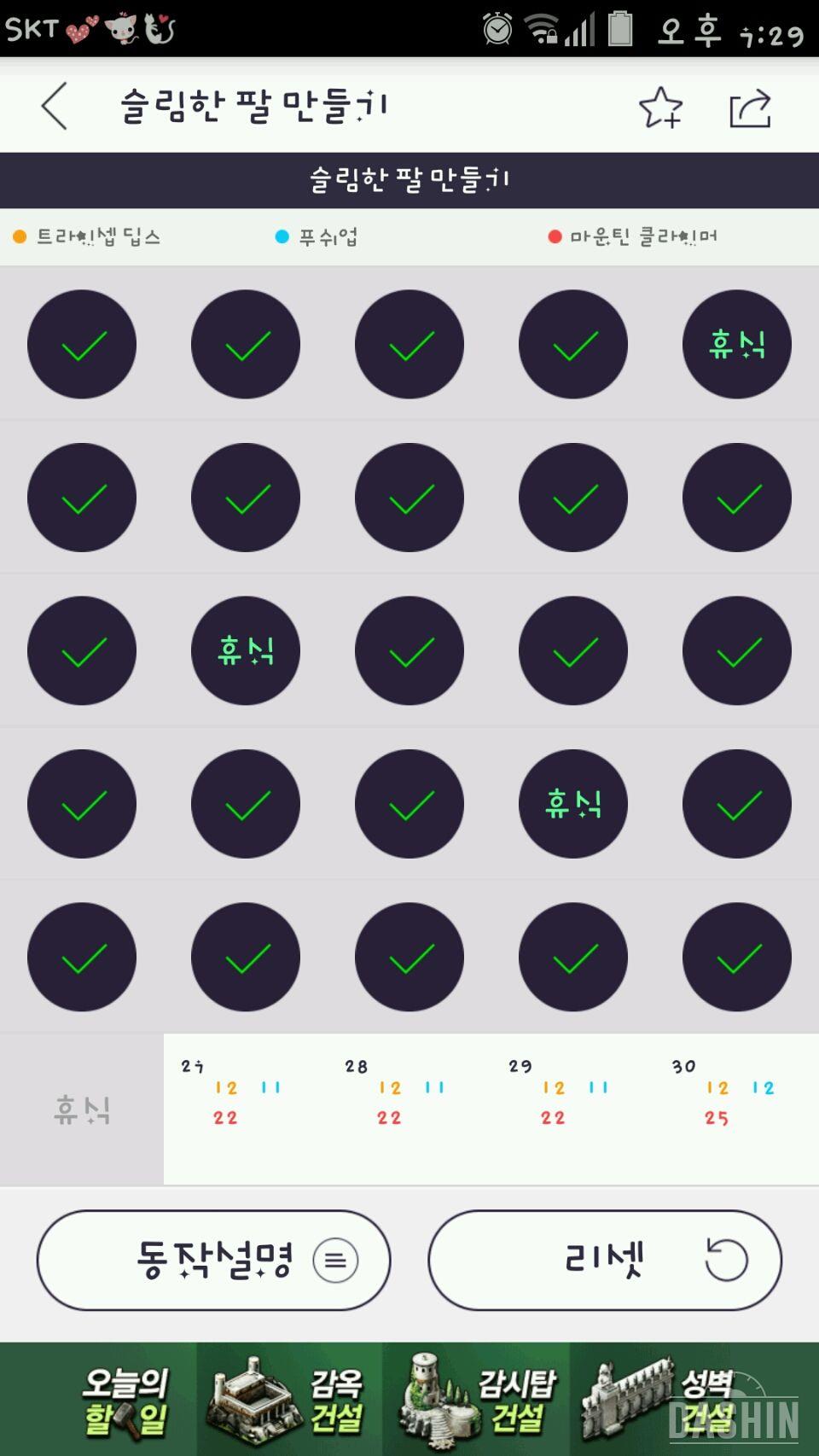 팔운동25일차