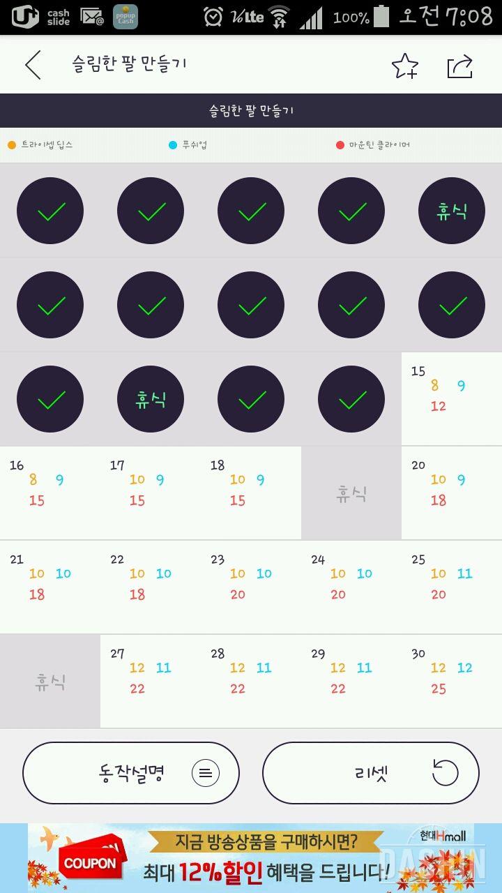 슬림한팔 14일