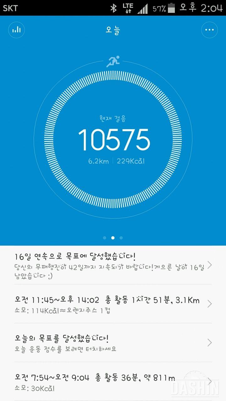 16일ㅡ 일단 만보 찍고