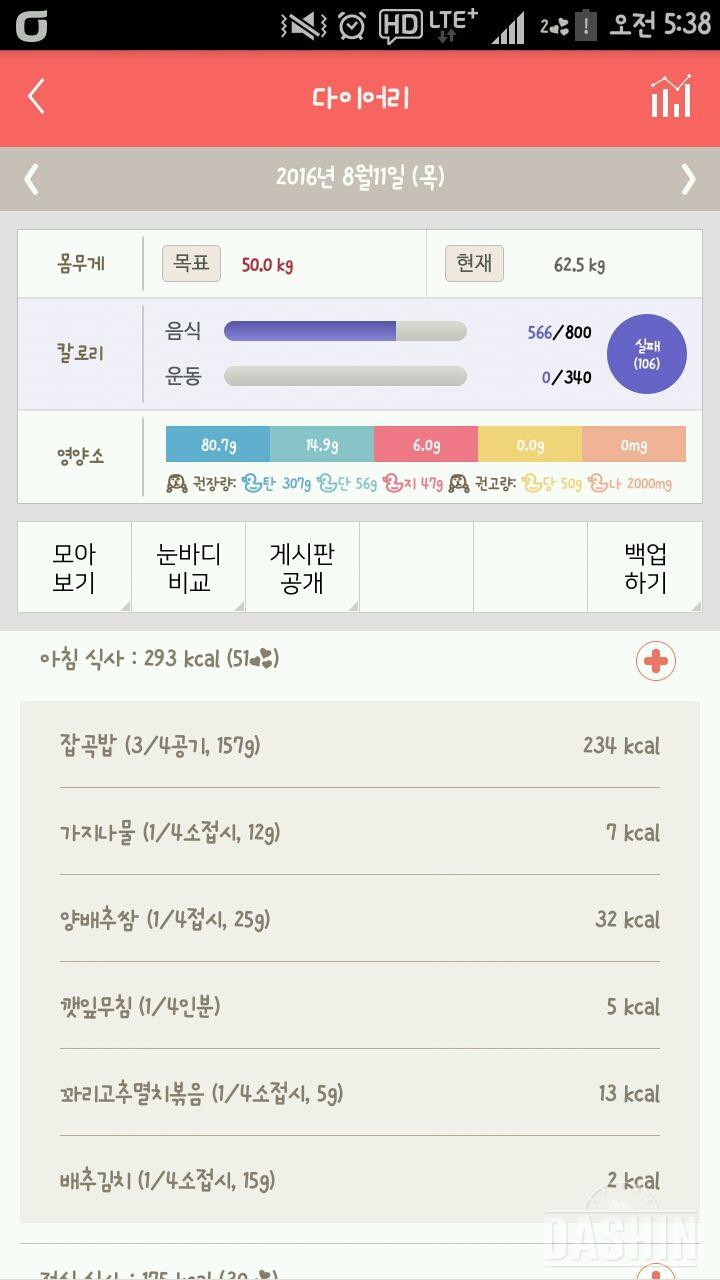 30일 밀가루 끊기 1일차 성공!