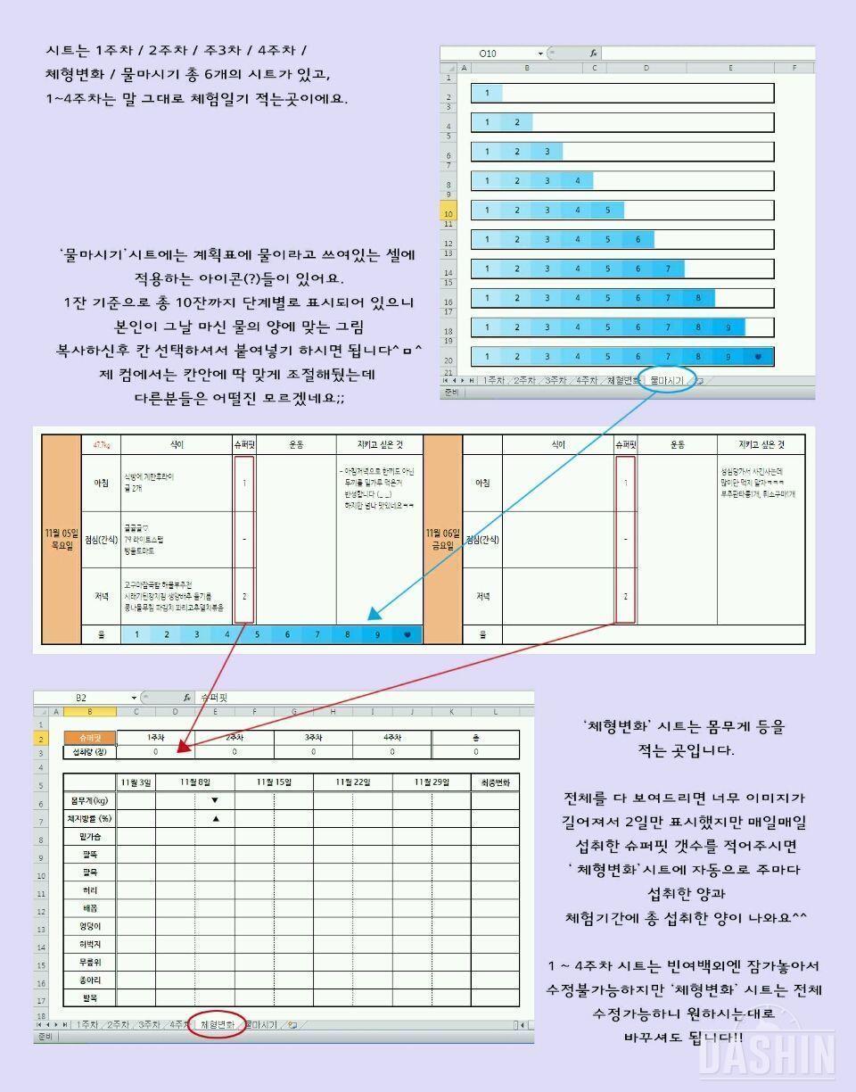 슈퍼핏으로 체지방 타파파😗 - 1주차