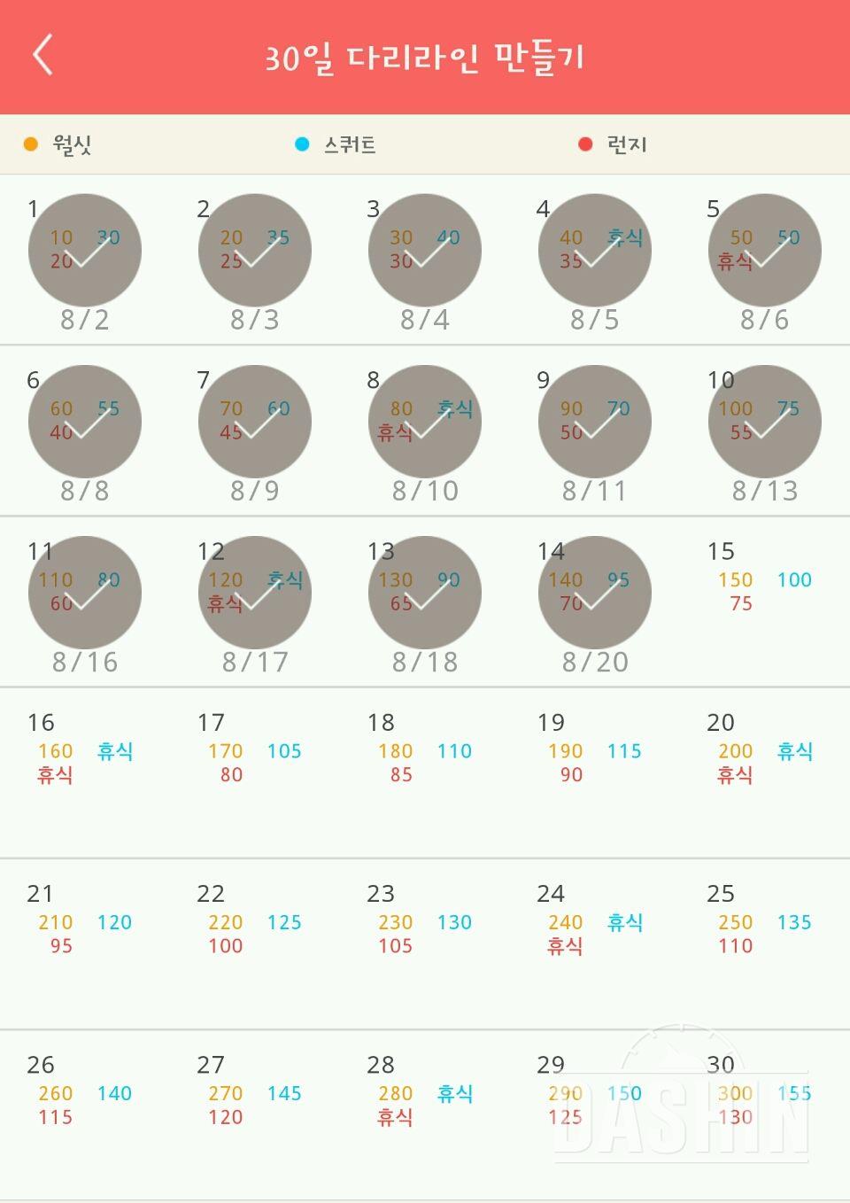 30일 다리라인 만들기 14일차 성공!