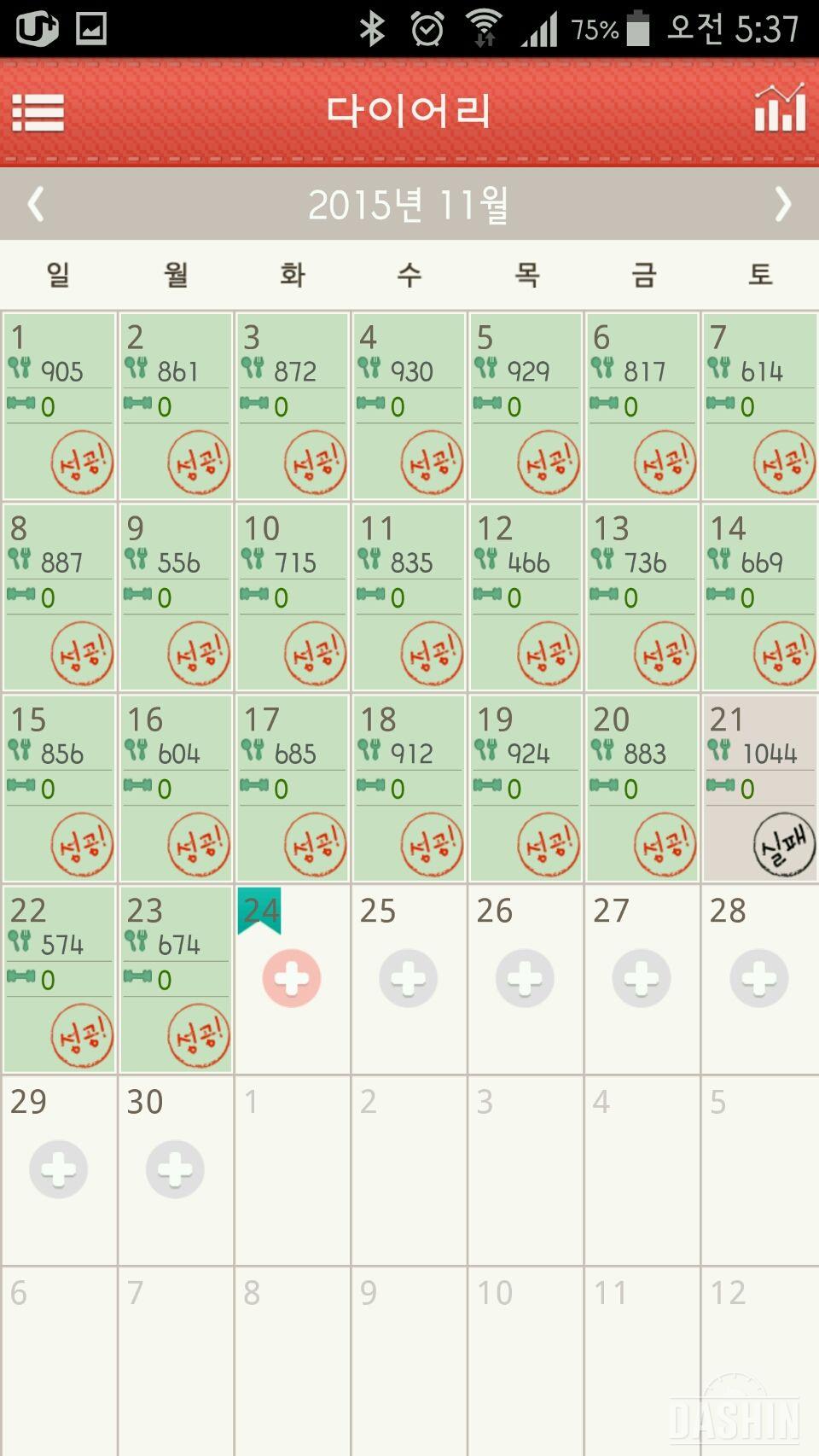 1000kcal 도전