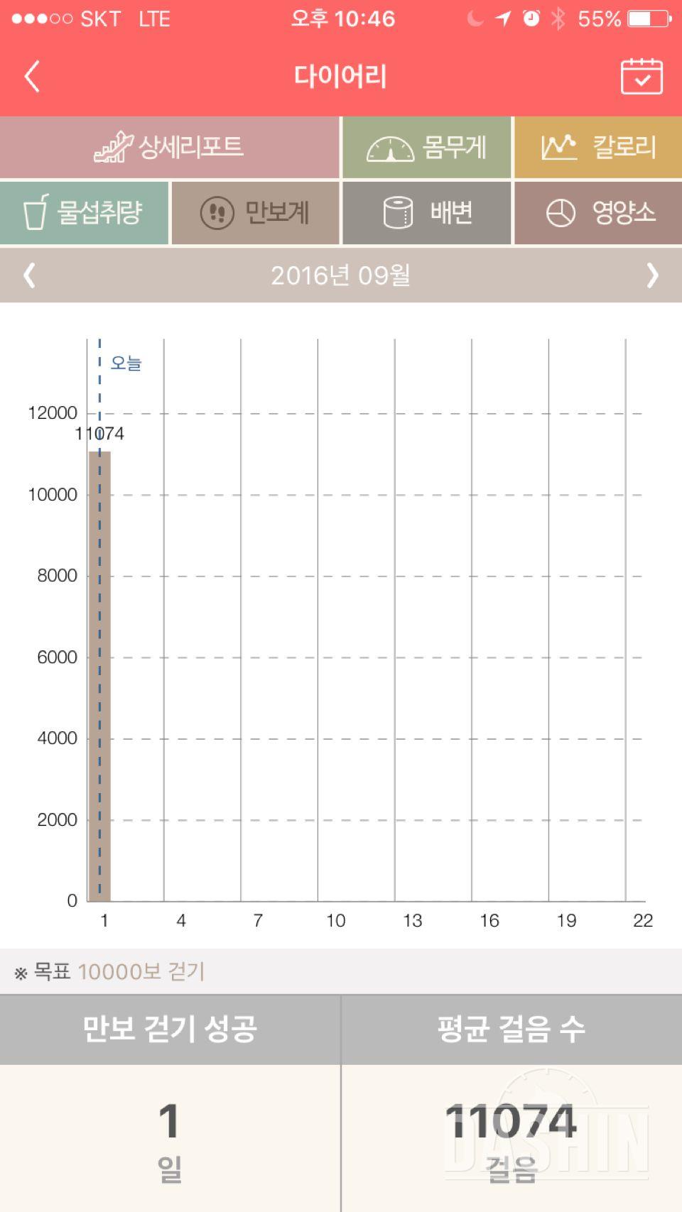 30일 만보 걷기 20일차 성공!