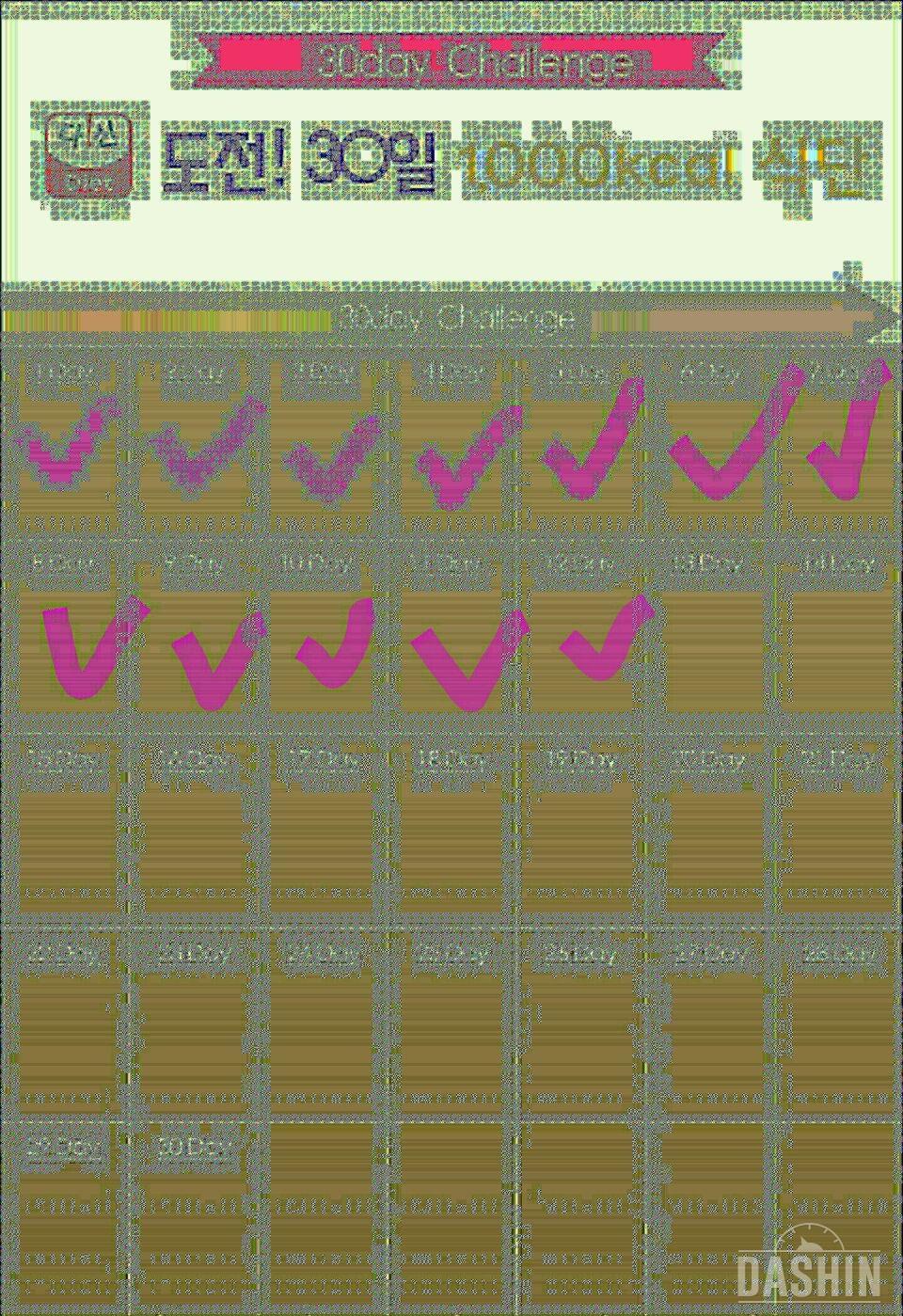 1000kcal 도전 12일