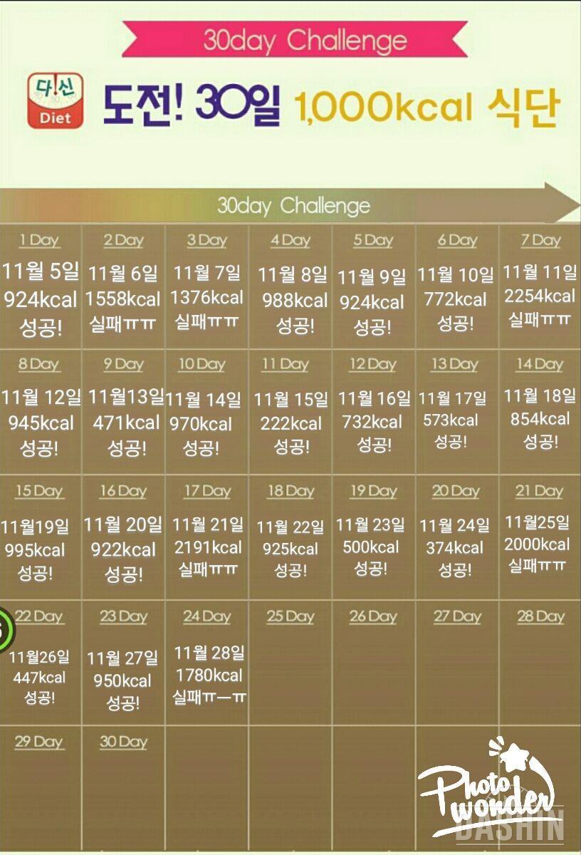 2차 24일 1780kcal 실패ㅠㅡㅠ