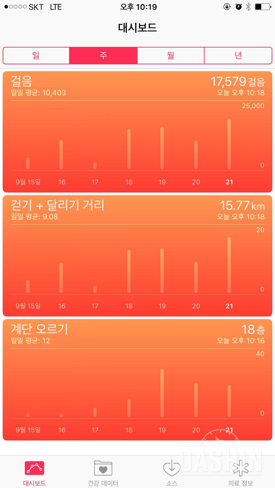 30일 만보 걷기 3일차 성공!