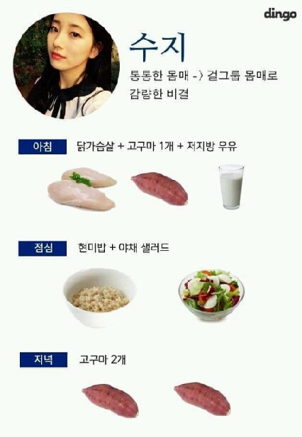 연예인들 다이어트식단