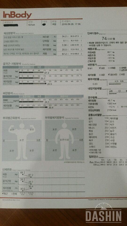 인바디 재등록이요 8,9월