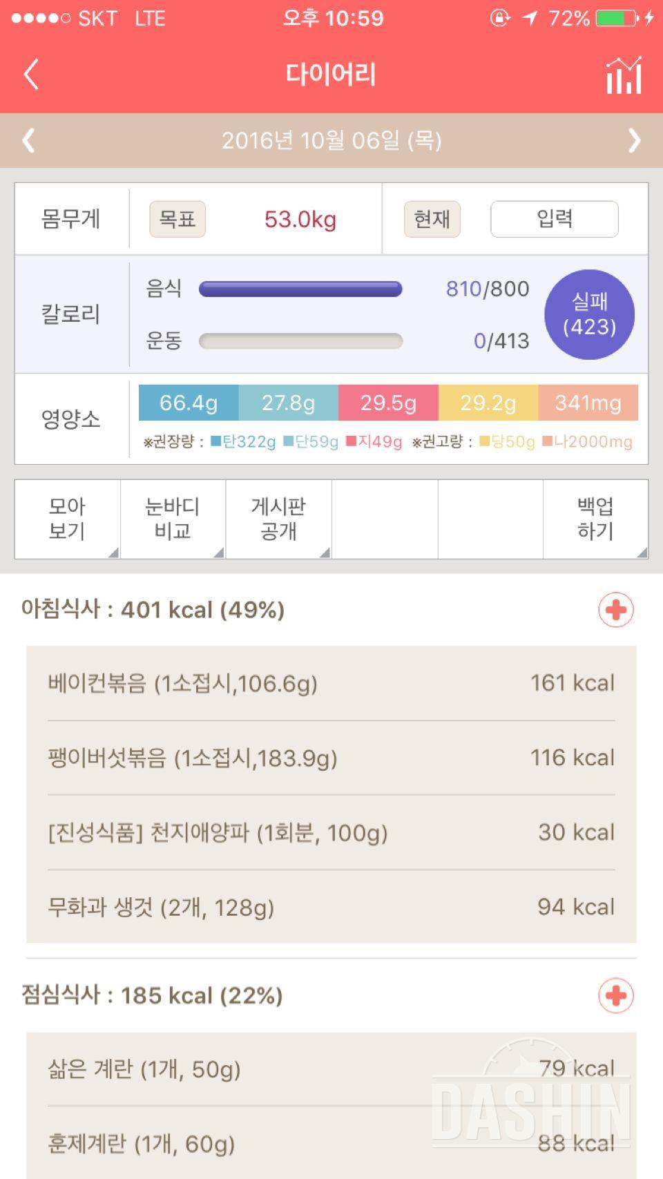 30일 밀가루 끊기 35일차 성공!