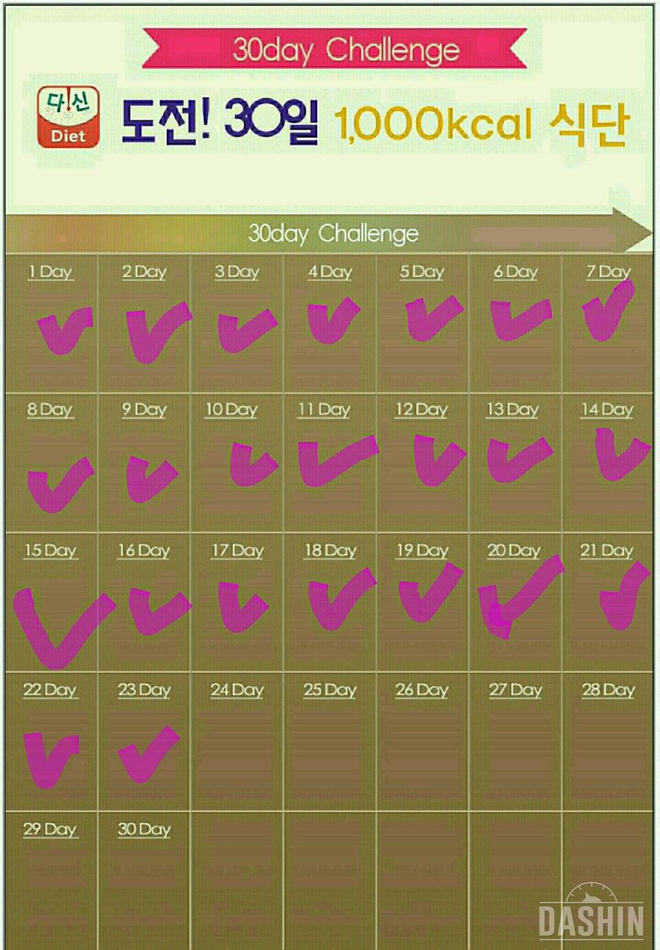 1000kcal 도전 23일 꺄~56->49 ^^