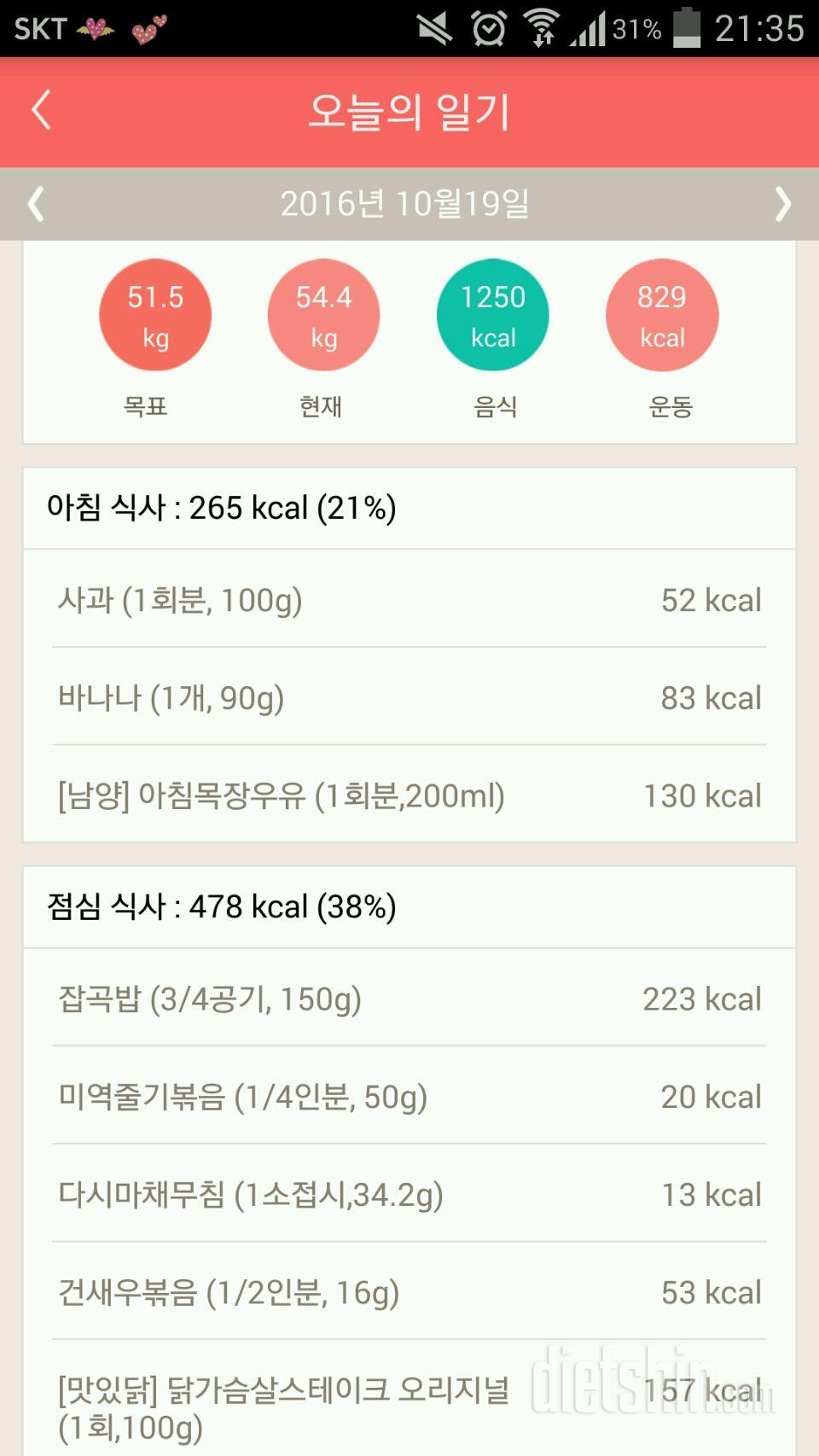 [다신 6기 초보반] 19일차 식단, 운동, 미션