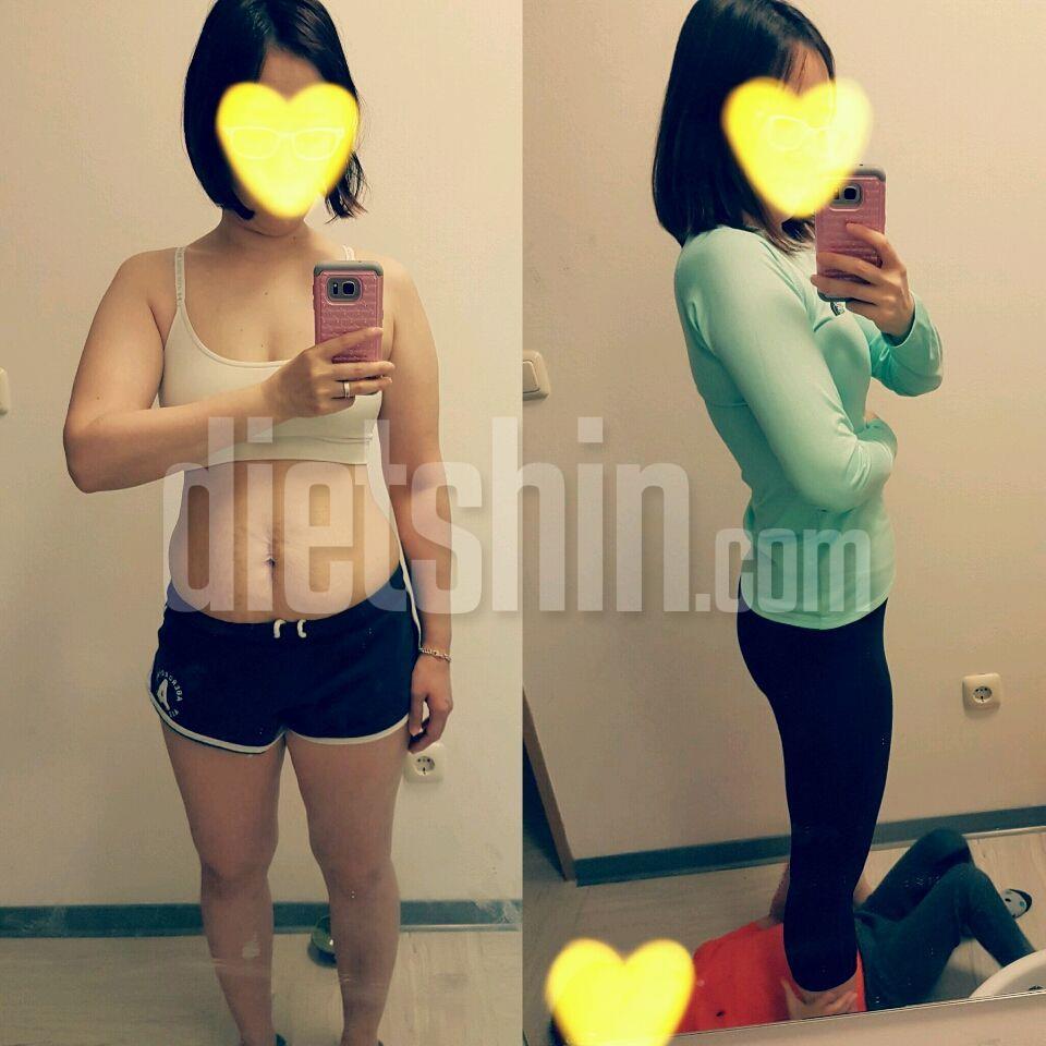 5개월간 159cm, 63->51kg