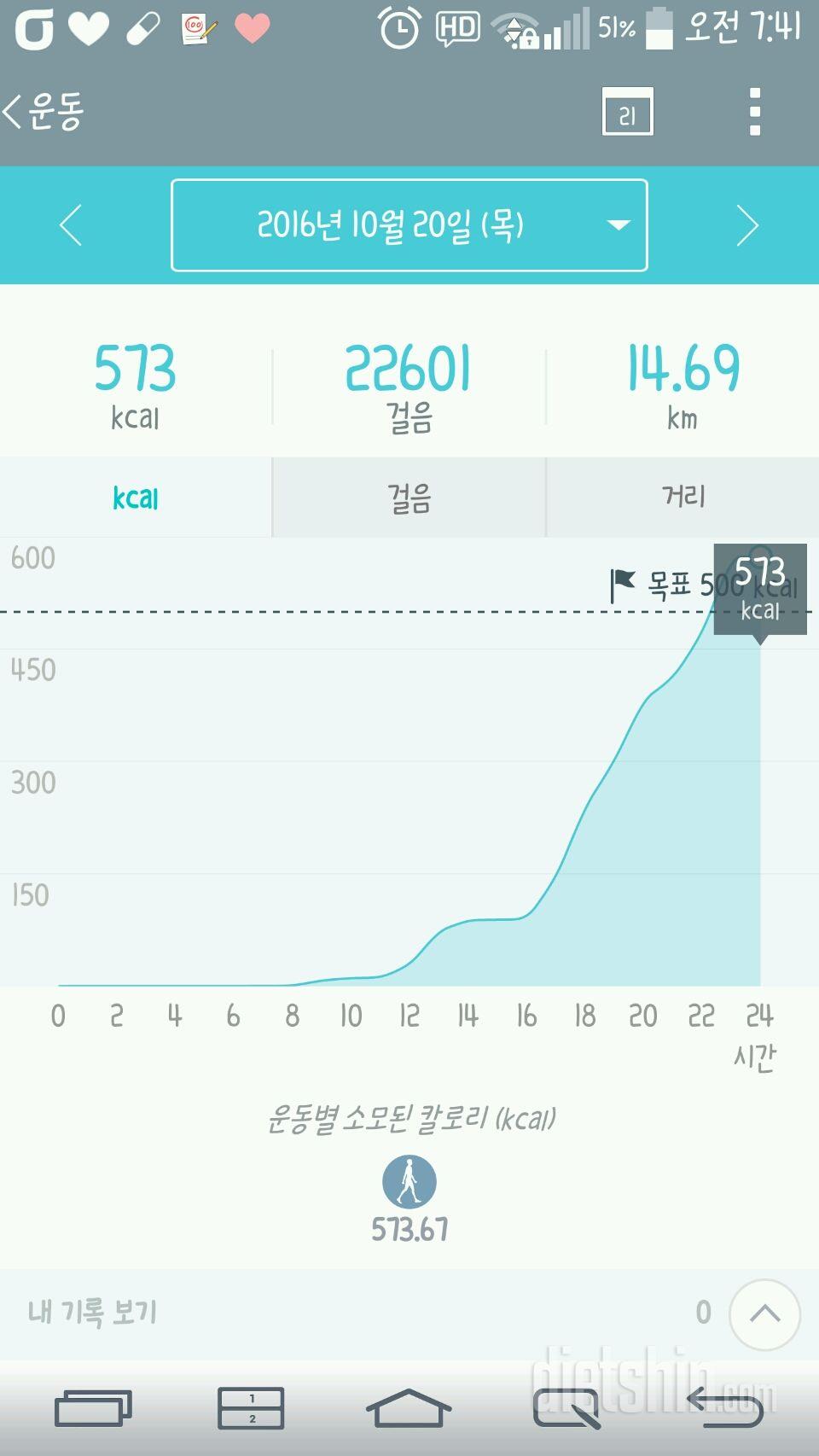 30일 만보 걷기 23일차 성공!