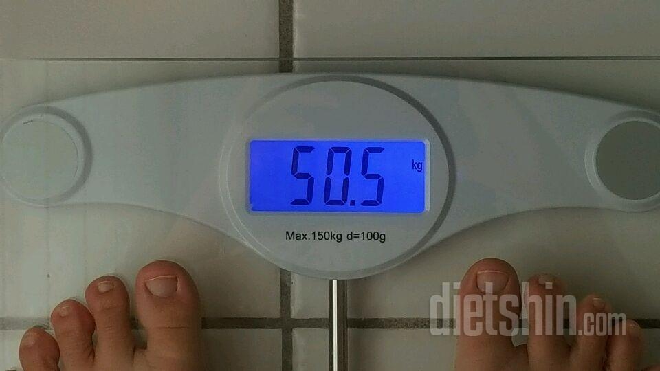 3개월 중간점검 55.5kg->50.5 kg 최종목표는 47kg이예요!!