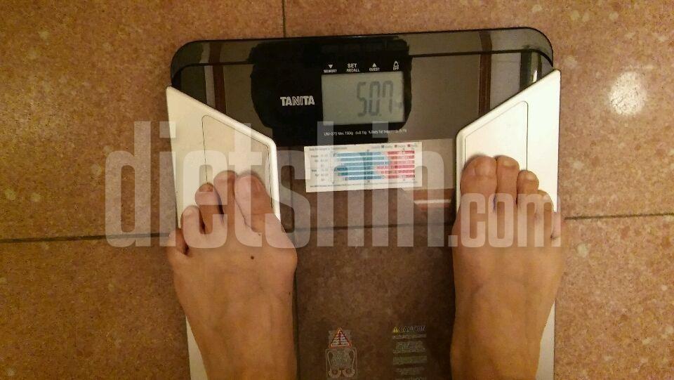 4달 58.4=>50.7=미션8kg 감량성공~♥