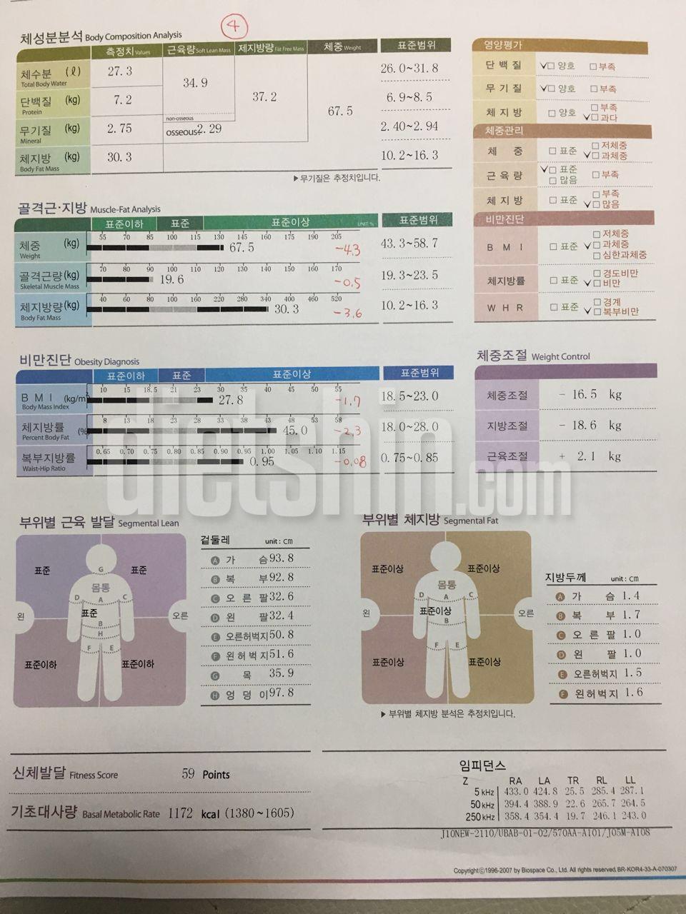 (90.5 -> 67.5) 6/20일부터 시작 - 133일 다이어트 중