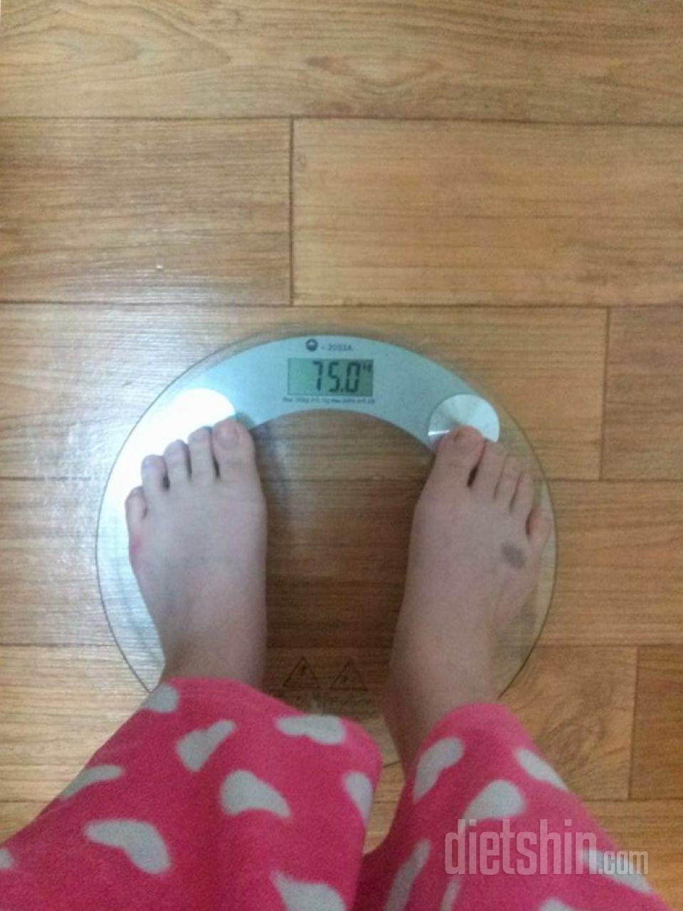 다이어트 조언(키164 75kg ->48kg)