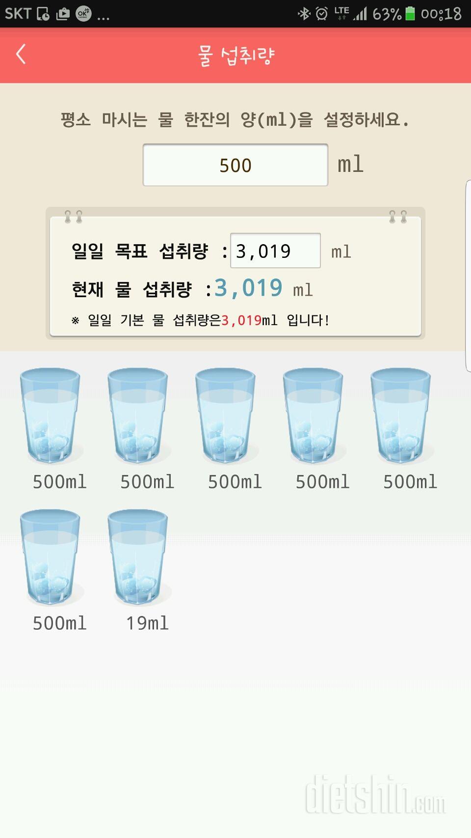 30일 하루 2L 물마시기 13일차 성공!